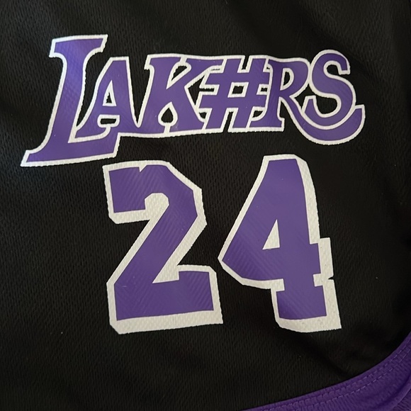 Black and Purple Los Angeles Lakers Men's Shorts - Picture 3 of 3